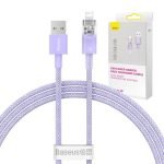 Câble de charge rapide Baseus USB-A vers Lightning Explorer Series 1m 2.4A - Violet