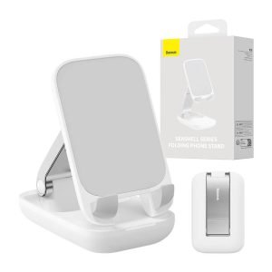 Support pliable pour téléphone Baseus - Blanc