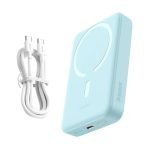 Batterie externe mini Baseus 10000mAh, USB-C 30W - Bleue