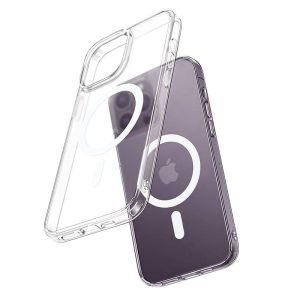 Coque magnétique McDodo Crystal pour iPhone 14 Pro - Transparente