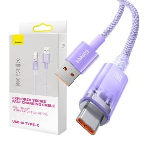 Chargeur rapide USB-C Baseus Flash, QC 3.0, Huawei SCP, Samsung AFC, 5A, 1m - Vert