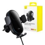 Support de voiture avec chargeur à induction - Baseus LightChaser - Noir