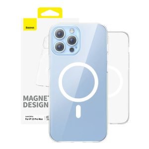 Coque magnétique pour iPhone 13 Pro Max - Baseus série OS-Lucent - Transparent