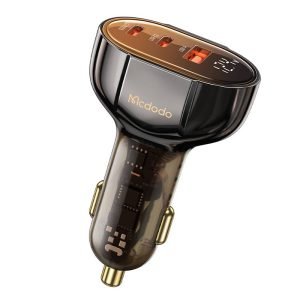 Chargeur de voiture Mcdodo CC-2310 - 2xUSB-C + USB-A avec affichage - 100W