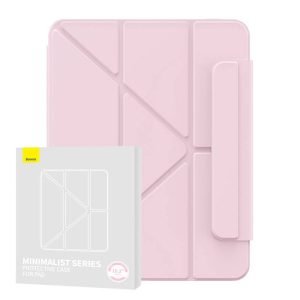 Coque magnétique Baseus Minimalist pour iPad 10.2″ (2019/2020/2021) - Rose bébé