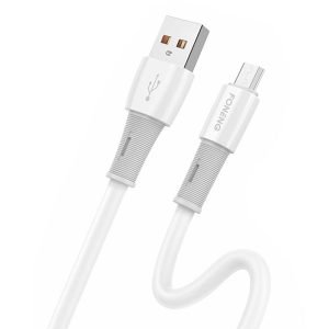 Câble USB vers Micro USB - Foneng X86 Élastique 3A, 1.2m - Blanc