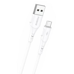 Câble USB vers Micro USB Foneng X81 2.1A, 1m - Blanc