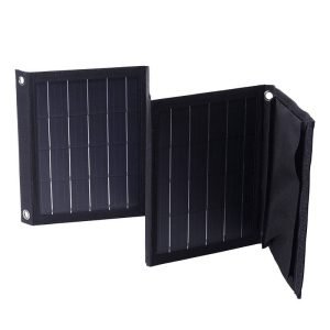 Chargeur solaire pliable Choetech SC005 22W 2xUSB - Noir