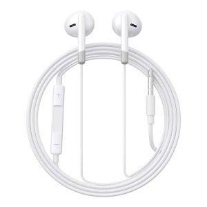 Écouteurs filaires JR-EW01, Semi-intra-auriculaires (Blanc)