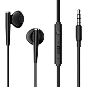 Écouteurs filaires JR-EW04, Semi-Intra-Auriculaires - Noir