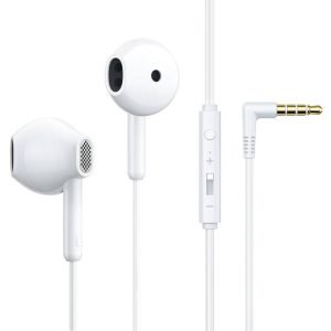Écouteurs filaires Joyroom JR-EW05, Semi-intra-auriculaires - Blanc