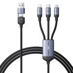 Câble multiprise 6-en-1 Joyroom SA21-2T3 - USB - 1.5m - Noir