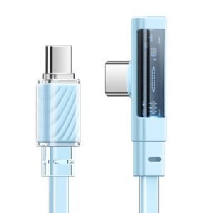 Câble USB-C vers USB-C Mcdodo CA-3452 100W 90° 1,2m - Bleu