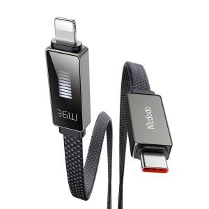 Câble Mcdodo CA-4960 USB-C vers Lightning avec Affichage 1.2m - Noir