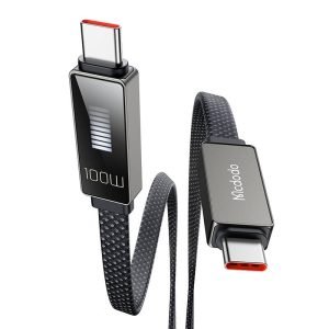 Câble Mcdodo CA-4470 USB-C vers USB-C avec affichage 100W 1.2m - Noir