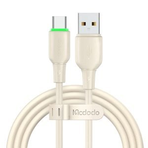 Câble USB vers USB-C Mcdodo CA-4750 avec lumière LED 1,2m - Beige