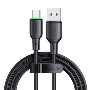 Câble USB vers USB-C Mcdodo CA-4751 avec lumière LED 1,2m - Noir