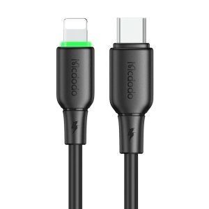 Câble USB-C vers Lightning Mcdodo CA-4761 avec lumière LED 1.2m - Noir