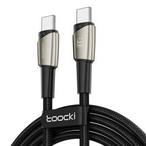 Câble de charge Toocki C-C, 140W - Nickel Perlé