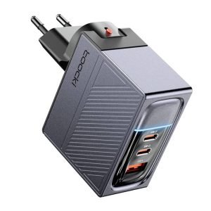 Chargeur Toocki 2C+A, GaN 100W - Gris