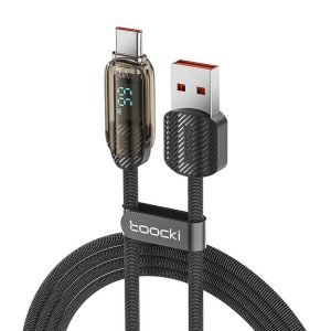 Câble de charge Toocki A-C, 1m, 66W - Noir