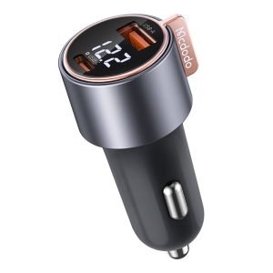 Chargeur de voiture Mcodo CC-5670 75W avec affichage numérique - 1*USB-A et 1*USB-C