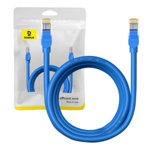 Câble Ethernet RJ45 Baseus Rond Cat.6, 3m - Bleu