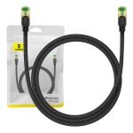 Câble réseau tressé cat.8 Baseus Ethernet RJ45 - 40Gbps - 1m - Noir