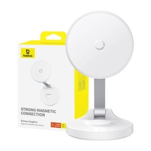 Support de téléphone magnétique de bureau Baseus MagPro - Blanc