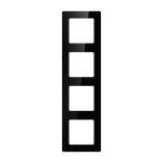 Cadre de prise quadruple Avatto N-TS10-Frame-B4 - Noir