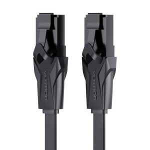 Câble réseau plat UTP Cat. 6 Vention IBABE RJ45 Ethernet 1000Mbps 0,75m - Noir