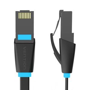 Câble Réseau Plat UTP CAT6 Vention IBJBN RJ45 Ethernet 1000Mbps 15m - Noir