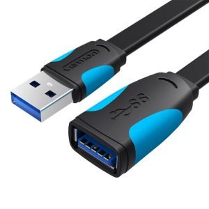 Rallonge USB 3.0 plate Vention VAS-A13-B100 1m - Noir