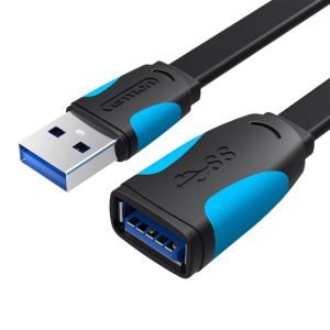 Rallonge USB 3.0 plate Vention VAS-A13-B200 2m - Noir