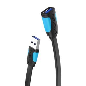 Rallonge USB 3.0 plate Vention VAS-A13-B300 3m Noir