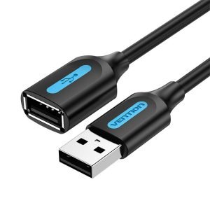 Câble d'extension USB 2.0 Mâle vers Femelle - Vention CBIBI 3m - Noir