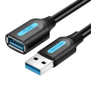 Câble d'extension USB 3.0 mâle vers femelle Vention CBHBH 2m - Noir