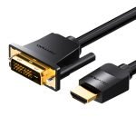 Câble HDMI vers DVI (24+1) Vention ABFBI 3m - 4K 60Hz / 1080P 60Hz - Noir
