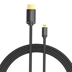 Câble HDMI-D vers HDMI-A 1m Vention AGIBF - 4K 60Hz - Noir