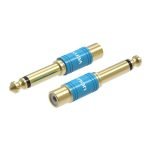 Adaptateur Audio 6.35mm mâle vers RCA femelle Vention VDD-C03 - Bleu