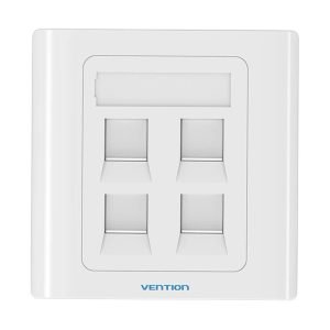 Plaque murale 4 ports Keystone 86 Type - Vention IFCW0 - Blanc