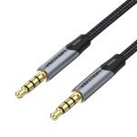 Câble Audio TRRS 3.5mm mini jack Vention BAQHF 1m - Gris