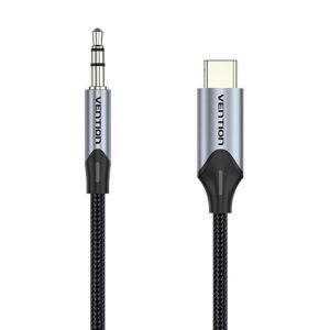 Câble Audio USB-C vers Jack 3,5mm 1m - Noir