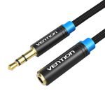 Câble Audio Tressé 3.5mm Mâle-Femelle Vention VAB-B06-B500-M 5m Noir