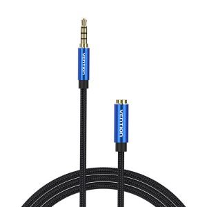 Câble Audio TRRS 3,5mm Mâle vers Femelle Vention BHCLJ 5m Bleu