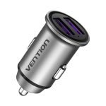 Chargeur de voiture 2x USB Vention FFEH0 30W - Gris