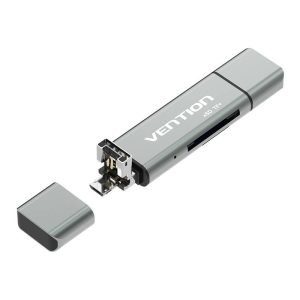 Lecteur de cartes multifonction USB2.0 - Vention CCJH0 - Gris