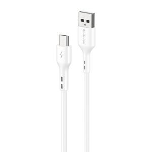 Câble USB vers Micro USB Foneng X36, 2.4A, 1m - Blanc