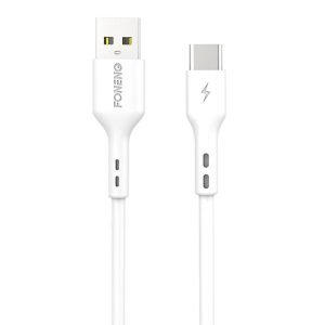 Câble USB vers USB-C Foneng X36, 2.4A, 1m - Blanc