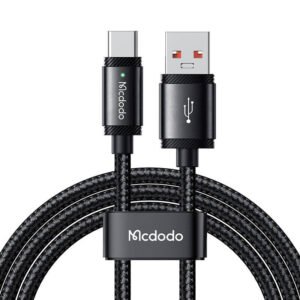 Câble USB-A vers USB-C Mcdodo CA-4730, 120W, 1,5m - Noir
